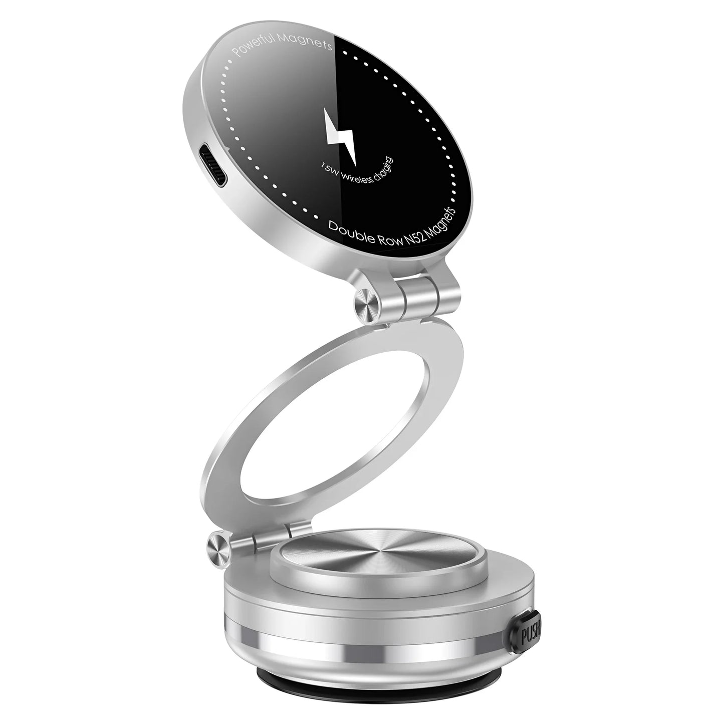 Bracket 360 Degree Rotation Foldable GPS Stand Electric Sucker Cup Support