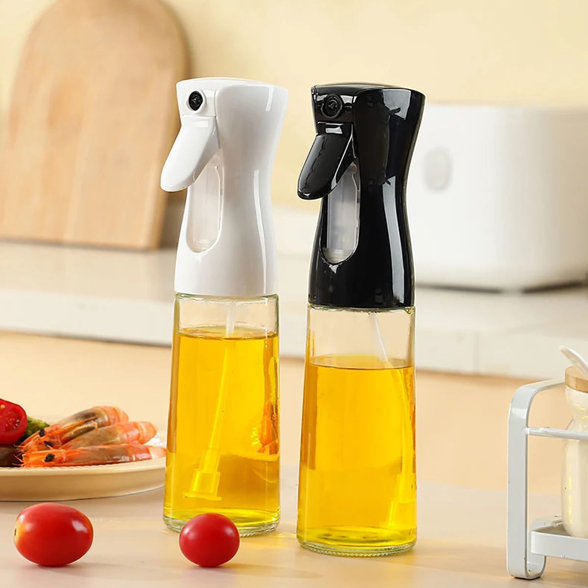 Hot 200/300/500ml Spray Oil Sprayer Bottle Olives Oil Dispenser Bottle Cooking Vinegar Salad Camping BBQ Kitchen Accessories