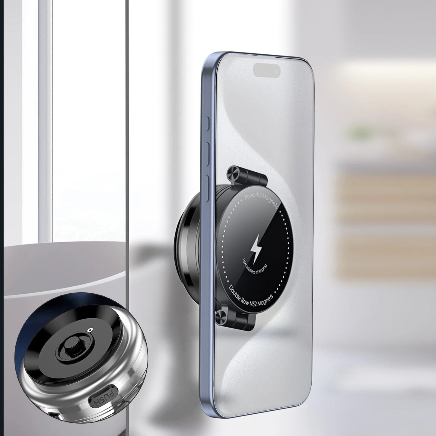 Bracket 360 Degree Rotation Foldable GPS Stand Electric Sucker Cup Support