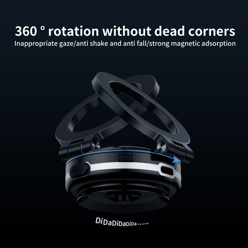 360° Rotatable Electric Magnetic Attraction Car Holder For Iphone/Xiaomi/Samsung