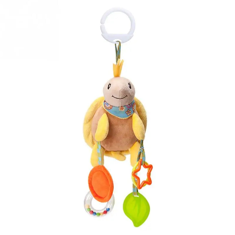 mom care Animal Handbells Rattles Plush Infant Baby Development Handle Toys WIth Teether Baby Toy For Newborn Gifts