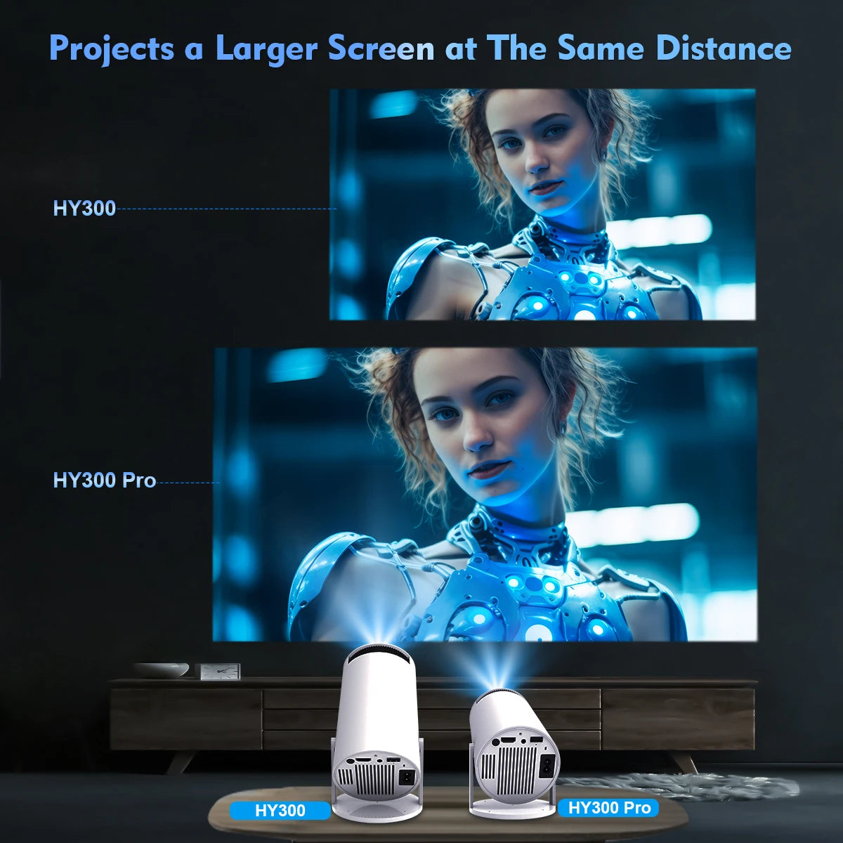 UMIAYA4K Android 11 Dual Wifi6 260ANSI H713 BT5.0 1080P 1280*720P Home Cinema Outdoor Projetor