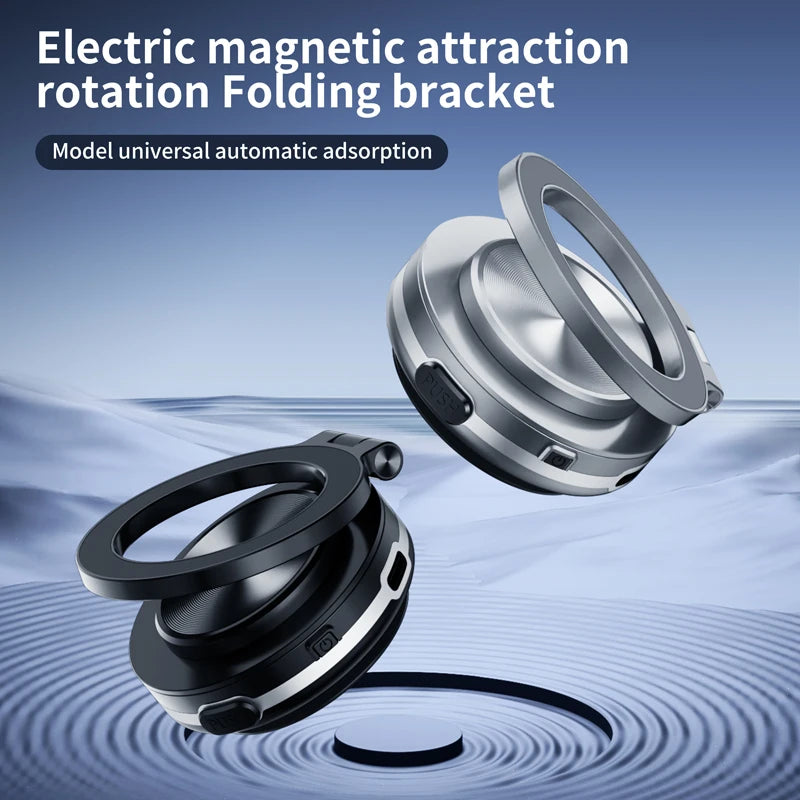 360° Rotatable Electric Magnetic Attraction Car Holder For Iphone/Xiaomi/Samsung