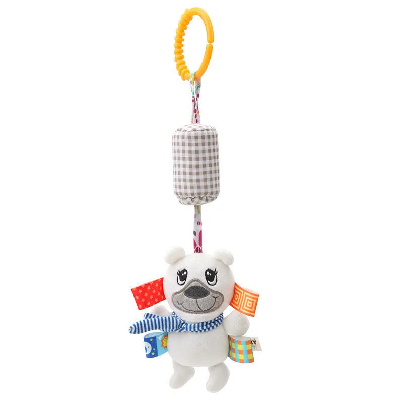 mom care Animal Handbells Rattles Plush Infant Baby Development Handle Toys WIth Teether Baby Toy For Newborn Gifts