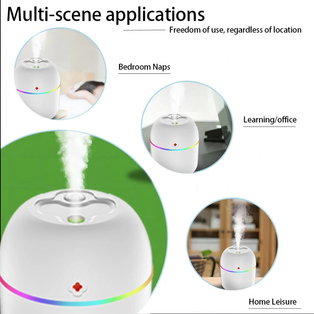 UMIAYA USB Atomizer Aroma Diffuser Desktop Indoor Household Mute Hydrating Air Atomization